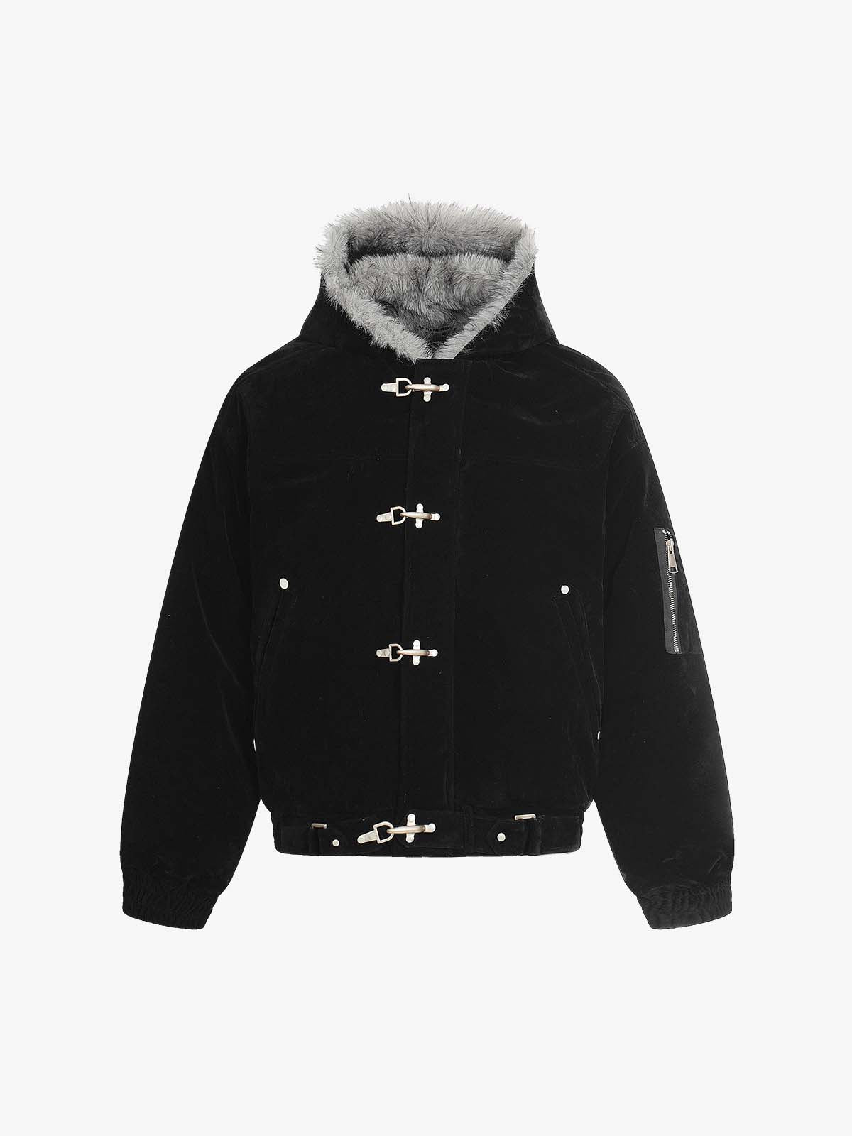https://cdn.shopify.com/s/files/1/0610/7208/1122/files/Black_suede_padded_bomber_jacket_with_faux_fur_lined_hood_and_silver_metal_lobster_clasp_closures_streetwear_winter_coat.jpg?v=1763780559